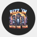 Search for funny racoon stickers Brain