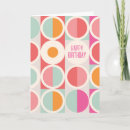 Search for mid century modern birthday cards Abstract