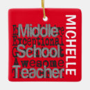 Search for middle school ornaments Teacher