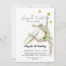 Search for gymnastics birthday invitations Glitter