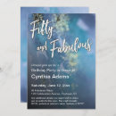 Search for teal gold 50th birthday invitations Fifty and fabulous