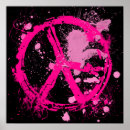 Recherche de signe paix rose posters Anti guerre