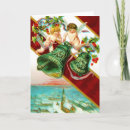 Search for cherub christmas cards Vintage