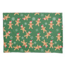 Search for gingerbread pillowcases Green