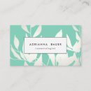 Search for leaves pattern business cards Hair stylist