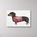 Search for dachshund canvas prints Antique