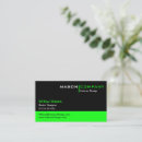 Search for bright lime business cards Simple