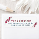 Search for baseball return address labels Birthday