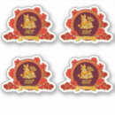 Recherche de gong autocollants Bonne année chinoise