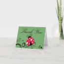 Search for ladybug note cards Green