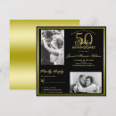 Recherche de simple 50th wedding anniversary invitations Élégant