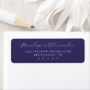 Search for deep purple return address labels Minimalist