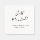 Search for just married napkins Trendy