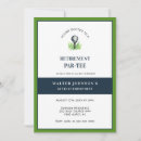 Search for sports retirement party invitations Golfer