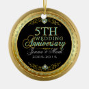 Search for 5th wedding anniversary ornaments Elegant