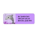 Search for cute dolphin return address labels Cartoon