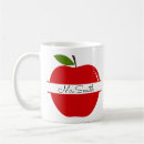 Search for red apple mugs Teacher thank you
