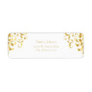 Search for gold damask return address labels Elegant