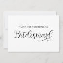 Recherche de bridesmaid thank you cards Élégant