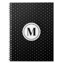 Search for black and white polka dots notebooks Elegant