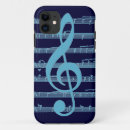 Search for treble clef iphone cases Blue