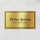 Search for slick business cards Metallic