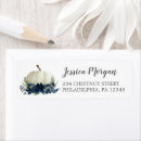 Search for floral navy blue return address labels Bridal shower