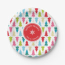 Search for modern christmas tree plates Holiday party