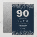 Search for midnight blue and silver invitations Navy
