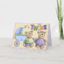 Search for twins baby congratulations cards Whimsical