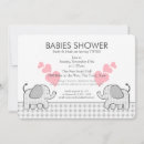 Search for pink gray baby shower invitations Hearts