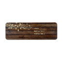 Search for dark wood return address labels Brown