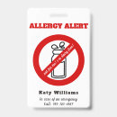 Search for allergy badges Alert