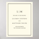 Recherche de crème mariage posters Panneau de bienvenue
