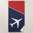 Search for airplane beach towels Flying