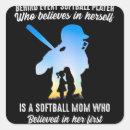 Search for softball player stickers Mom