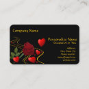 Recherche de rose rouge romantique cartes visite Romance