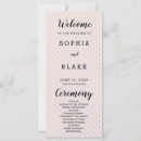 Search for polka dot wedding programs Gold