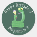 Recherche de serpent vert autocollants Animal