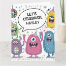 Search for monster birthday cards Children