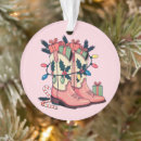 Search for cowgirl boots ornaments Pink