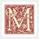 Search for monogram initial letter m stickers Vintage