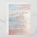 Search for foil sweet 16 invitations Blush pink