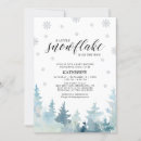 Search for tree baby shower invitations Winter wonderland