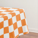 Search for orange and white tablecloths Pattern