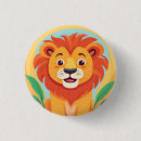 Recherche de lion mignon badges Drôle