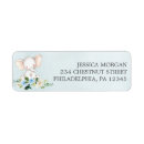 Search for blue elephant return address labels Baby