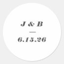 Recherche de monogramme b autocollants Minimaliste