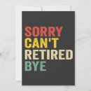 Recherche de retraite drôle invitations Vintage