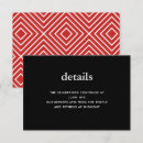 Recherche de red and black invitations Moderne